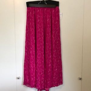 LulaRoe Magenta Lace Lucy